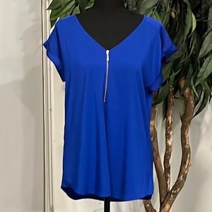 (EUC) Express Zippered Blouse